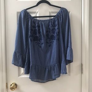 Unique Spectrum striped top